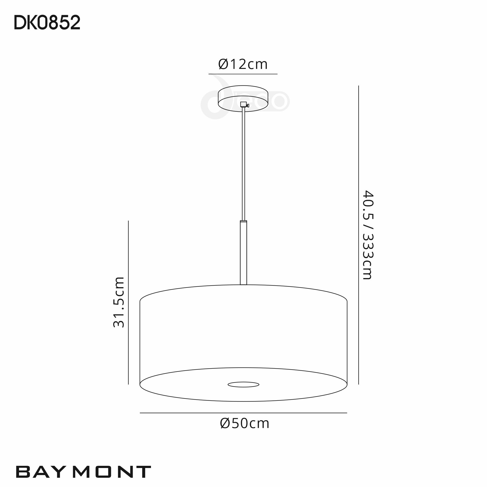 Baymont AB GL Ceiling Lights Deco Single Pendant
